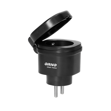Prise extérieure avec commande sans fil, avec récepteur radio, IP44, ORNO Smart Home