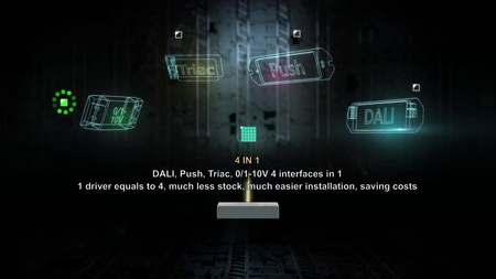 Alimentation à courant constant gradable triac/dali/0-10/push 4in1 10W
