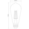 RUVA Smart EDISON ampoule LED, dimmable, E27 7W 2700-6500K 806lm WiFi Tuya Smart EDO777430 EDO Solutions
