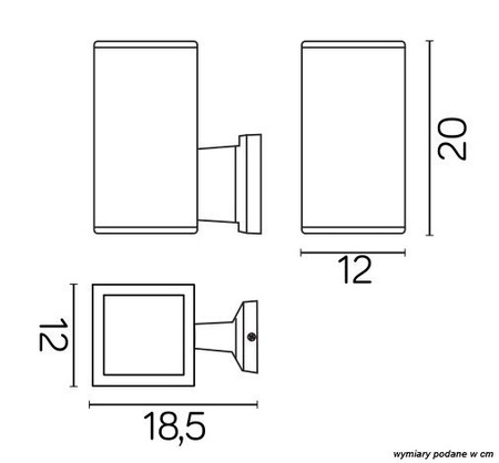 Luminaire de façade Adela 8002 AL E27, 1 x 60 W, 230 V, SU-MA