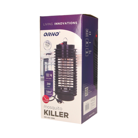 Lampe anti-moustique électrique, 3W Orno OR-AE-1396