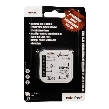 Pilote de stores; EXTA FREE; IP20; 230VAC; NO x2; pour boîtier; SRP-02 ZAMEL