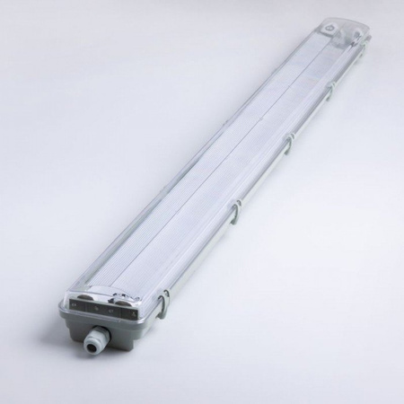 Luminaire hermétique à LED 236 avec réflecteur pour 2 lampes fluorescentes à LED G13 1200 mm IP65 ABS/PS EC79762