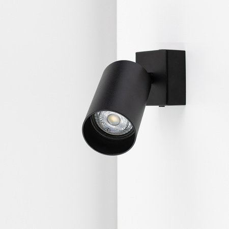 Plafonnier spot pour plafond GU10 noir MALGA 1 Edo Solutions