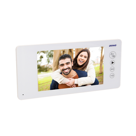 Kit vidéophone""pin hole"", ARCUS MEMO 7"", blanc, OR-VID-JS-1040/W, Orno