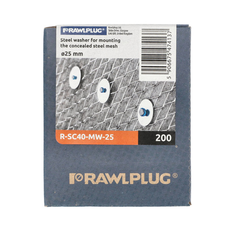 Plaque d'installation de 25 mm galvanisée pour l'installation de plateaux et de profilés 200szt