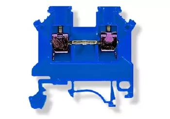 Connecteur de bus à visser ZUG, nouvelle série, 2,5 mm2, TS 32,35, 1 piste, bleu ZSG1-2,5NS Simet