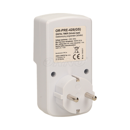 Programmateur de temps OR-PRE-428-SCHUKO ORNO