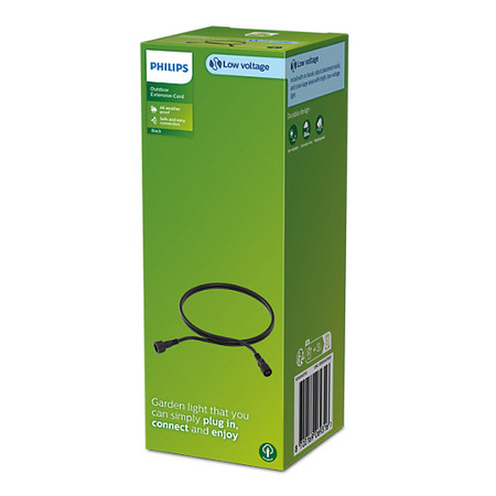 Câble de rallonge 2m pour GardenLink IP67 noir Philips