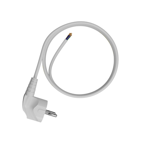 Câble d’alimentation 3x1mm 3m avec fiche coudée Uni-schuko 16A 250V Plastrol