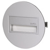 LED Sona encastré rond 14V DC, couleur aluminium, blanc chaud 13-211-12 Ledix Zamel