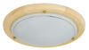 Plafond UFO blanc, bois naturel 2x E27 60W IP20 Rabalux