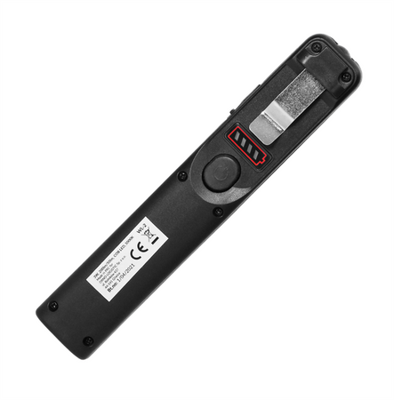 Torche d'atelier LED 3W 200lm + 3W 150lm, 1200mAh, 3 fonctions 100%, 50%, LED frontale, aimant, dragonne