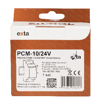 Relais de temps; 0,1s÷100dni; SPDT; 250VAC/16A; Ualim: 24VAC; DIN; PCM-10/24V ZAMEL