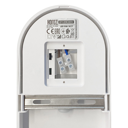 Luminaire industriel PALERMO 15W 1200lm 3CCT IP54 blanc | HOROZ