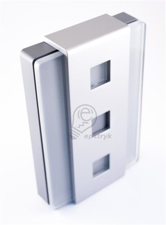 GLASSO 8V gong bicolore, argent, GNT-248-SRB, sundi Zamel