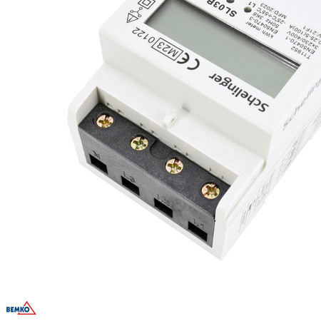 Compteur d'énergie triphasé 100A MID Schelinger