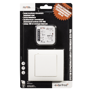 Kit de commande sans fil; EXTA FREE; IP20; -10÷55°C; 868,32MHz; RZB-03 ZAMEL