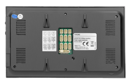 Kit vidéo-interphone, combiné, écran LCD 7", menu OSD, WI-FI + téléphone APP, avec emplacement pour carte mémoire TF, caméra Full HD 1080p, clavier et lecteur de cartes et porte-clés de proximité 13.56MHz, noir, VIFIS Full HD