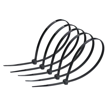 Collier de serrage plastique 7,6x350 Noir résistant aux UV (100 pièces) EDO777818 EDO Technic