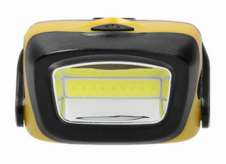 Lampe frontale LED COB 3W, 170lm, 3 x AAA, tête mobile
