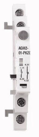 Indicateurs de déclenchement, 2 x 1 O, Bornes à vis 072899 AGM2-01-PKZ0