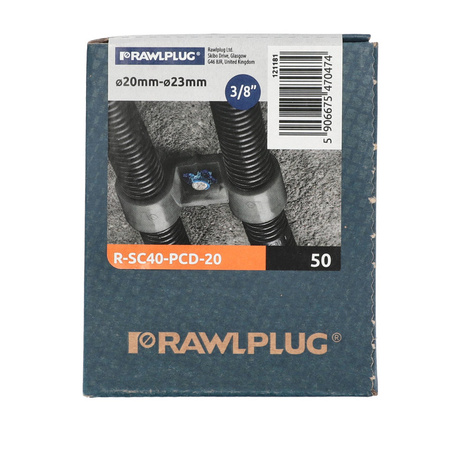 Support en plastique pour tuyau d'installation, double 20 mm, renforcé PA paquet de 50 pièces.