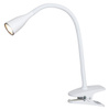 Lampe de bureau clip JEFF LED blanche 4.5W 3000K 330lm IP20 Rabalux