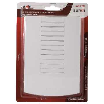 Cloche bicolore 230V blanc, DNS-911/N-BIA, sundi Zamel