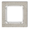 Cadre simple universel béton (cadre gris clair, fond blanc) gris clair Karlik Deco 27-0-DRB-1