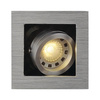 KADUX encastré de plafond intérieur, simple, alu brossé, GU10/QPAR51, 50W max, SLV