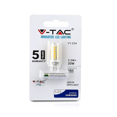 Ampoule LED G4 12V 4000K blanc neutre V-TAC