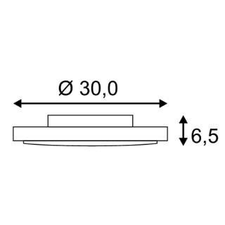 AINOS applique et plafonnier extérieur, anthracite, LED, 21W, 3000K, IP44, SLV