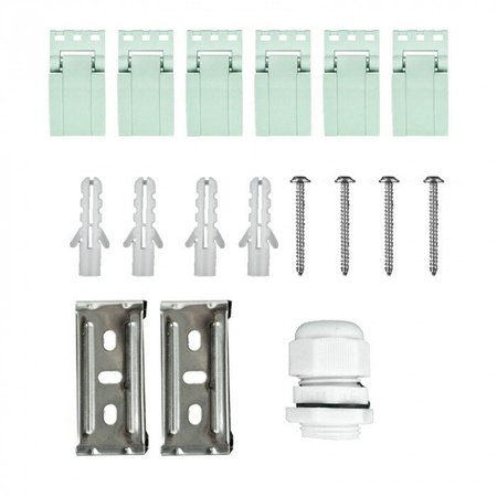 Kit luminaire hermétique + 2x tube LED G13 9W 6500K blanc froid 900lm 60cm IP65 Eco Light