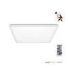 Plafond LED NIVERA SQUARE 18W 3CCT 3000/4000/6000K LX avec capteur de mouvement et crépusculaire IP54 blanc carré Kobi Premium