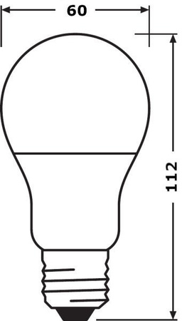Set 8x ampoule LED E27 11W 2700K 1055lm Osram