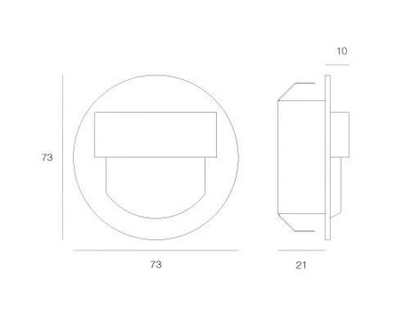 Luminaire à LED RUEDA 10V DC aluminium 6000K Skoff ML-RUE-G-W-1-PL-00-01