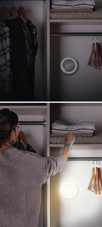 MILO détecteur de mouvement veilleuse LED blanche 0.5W 30lm 4000K IP20 Rabalux