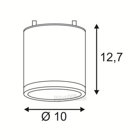 ENOLA C plafonnier extérieur, anthracite, LED, 12W, 3000K, IP55, SLV