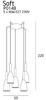 Lampe suspendue Soft 5xE27 noir P0148 Maxlight