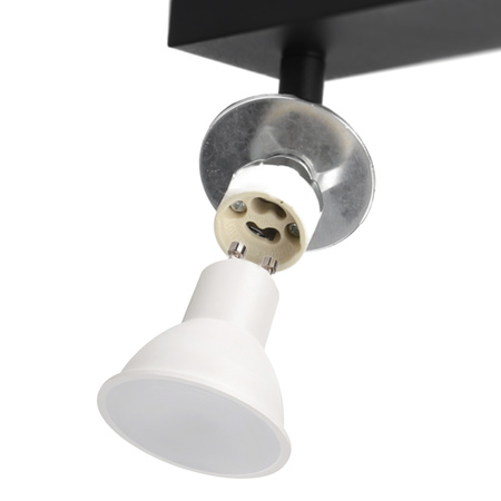 Plafonnier spot pour plafond 2xGU10 noir MALGA 2 Edo Solutions