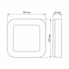 Applique murale extérieure LED 24W 5000K blanc neutre Blanc VLE-BHFS-245