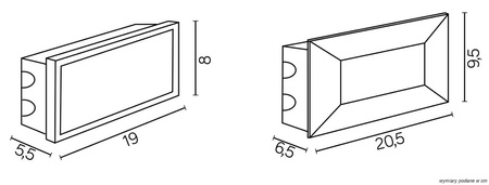 Luminaire de façade Mur Led Inox C 04 56 x LED, 3,5 W, 230 V, SU-MA