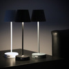Lampe de table NELI, 2,7W LED, noir, avec batterie 2200mAh, IP54, couleur chaude, 200lm, 33cm, EDO777641 EDO Solutions