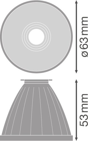 Spot sur rail TRACK SP REFLECTOR D75 FL LEDVANCE