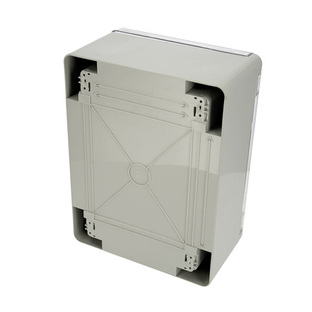 Coffret électrique ABS 250x330x140 avec plaque de montage galvanisée (porte transparente) | 800.701.002 | HOROZ