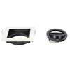 Spot de plafond encastré RUTEN 1 Blanc IP20 carré blanc-noir EDO777128 Edo Solutions
