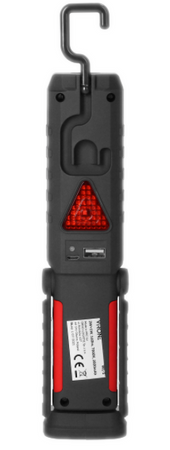 Lampe torche d'atelier LED COB 3W+1W 2800mAh avec fonction powerbank