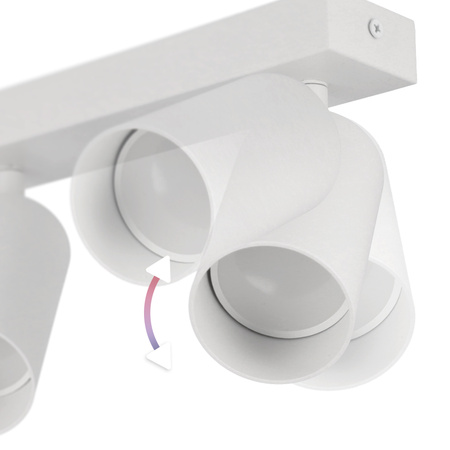 Plafonnier spot pour plafond 2xGU10 blanc MALGA 2 Edo Solutions