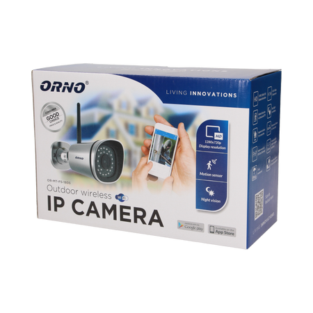 Caméra de surveillance IP extérieure sans fil, IP66 Orno OR-MT-FS-1805